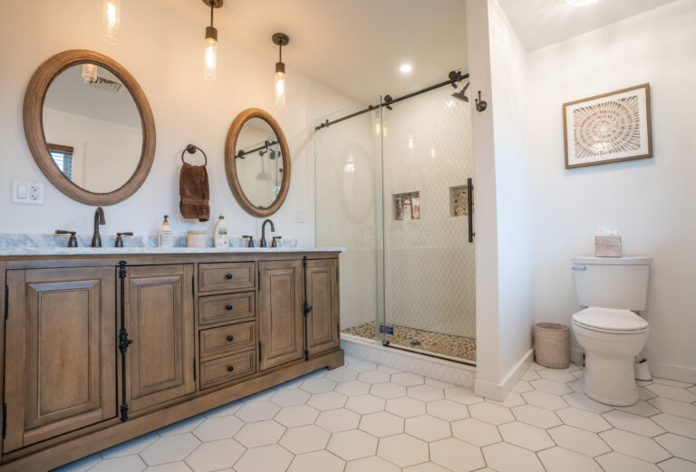 Oversized master bathroom