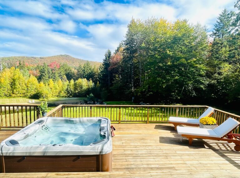 Hot tub and chairs